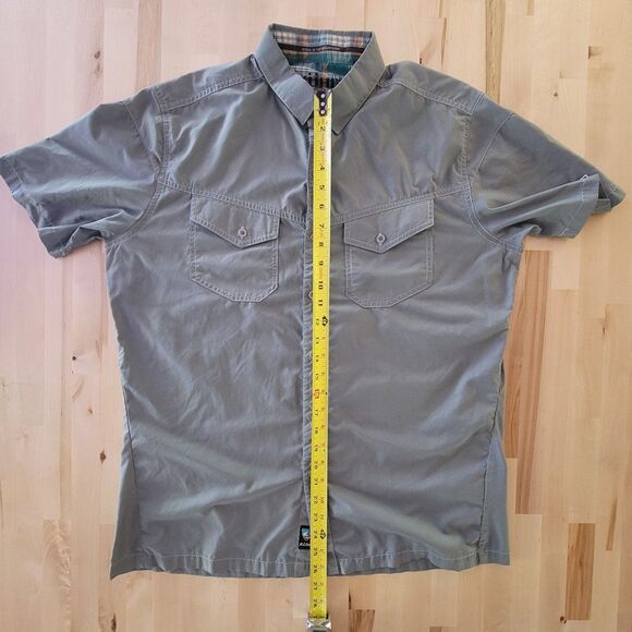 Kuhl Mountain Grown Men’s Sage Green Short Sleeve Eluxor Shirt Size Large - Picture 4 of 8